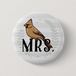 Macaron Rond 5 Cm Mme Cardinal M. et Mme His et sien