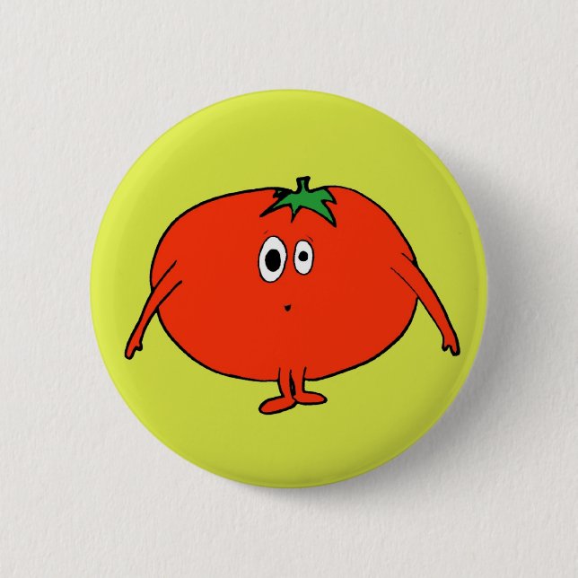 Macaron Rond 5 Cm Mme Tomato (Devant)