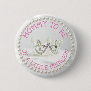 Macaron Rond 5 Cm Mo to be Baby shower Button Princesse Thème