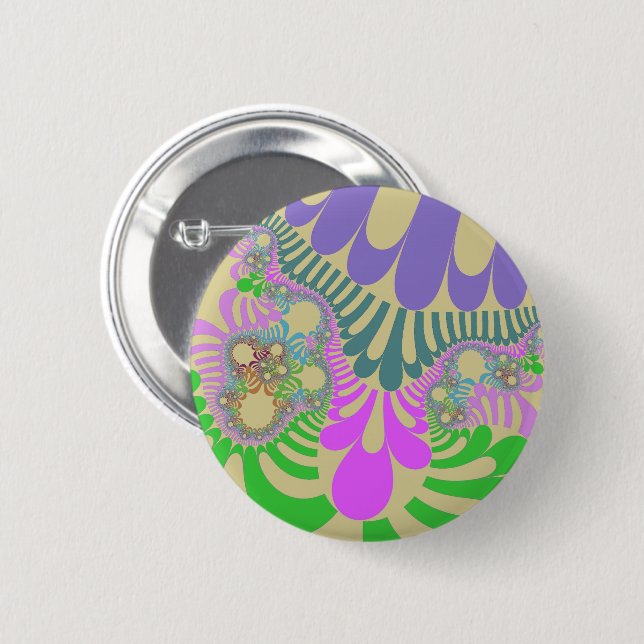 Macaron Rond 5 Cm Mod Rainbow (Devant & derrière)