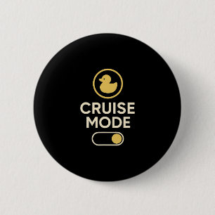 Macaron Rond 5 Cm Mode Croisière Canard Bascule Rétro Vacances Vibes