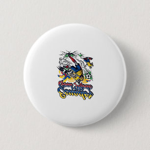 Macaron Rond 5 Cm Mode de but Équateur Skeleton Striker Nations Dyna