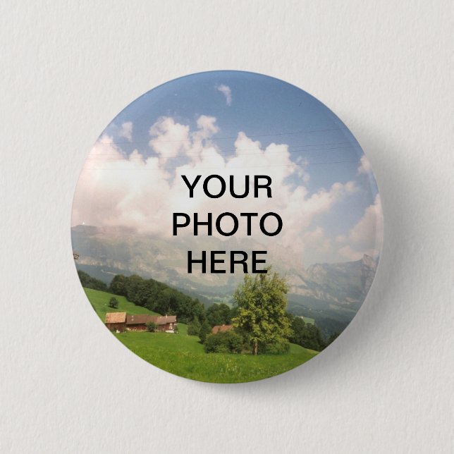 Macaron Rond 5 Cm Modèle Bouton vide (Devant)