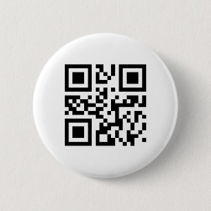 Macaron Rond 5 Cm Modèle de bouton de code de QR