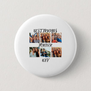 Macaron Rond 5 Cm Modèle de photo personnalisé Meilleures amies pour
