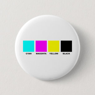 Macaron Rond 5 Cm Modèle de processus de couleur de CMYK quatre