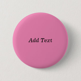 Macaron Rond 5 Cm Modèle de texte personnalisable rose