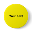 Modèle du bouton texte personnalisé Jaune 2 1/4"