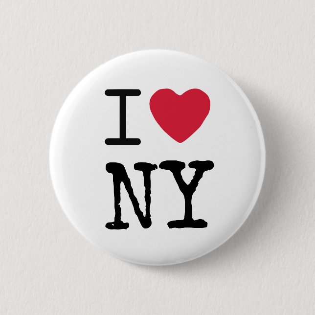 Macaron Rond 5 Cm Modern Love New York Nom personnalisé (Devant)
