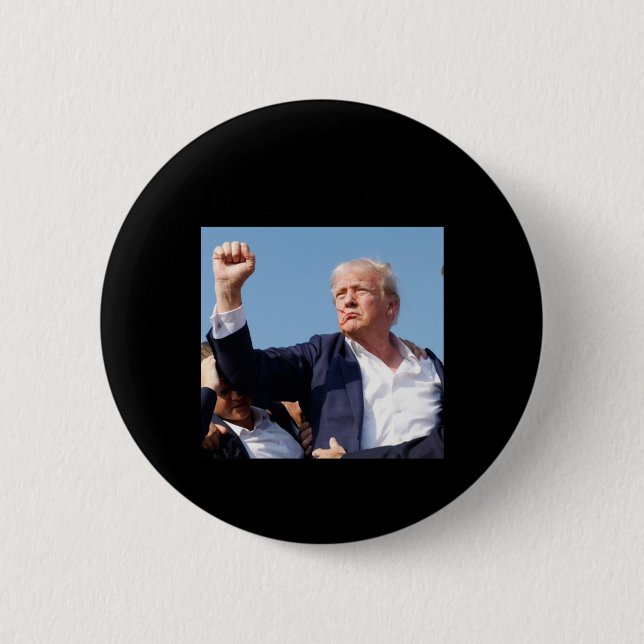 Macaron Rond 5 Cm Moi! Président Trump (Devant)