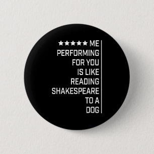Macaron Rond 5 Cm Moi qui vous joue est comme lire Shakespeare