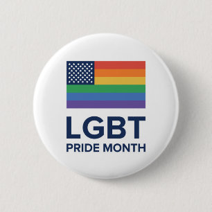 Macaron Rond 5 Cm Mois de la fierté LGBT  États-Unis
