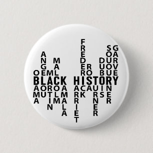 Macaron Rond 5 Cm Mois de l'histoire des Noirs