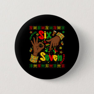 Macaron Rond 5 Cm Mois de l'histoire des Noirs 67 Six Sept Meme Afri