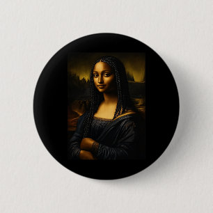 Macaron Rond 5 Cm Mois de l'histoire des Noirs Afro Américain d'orig