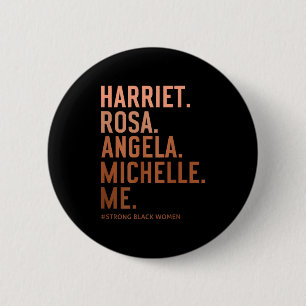 Macaron Rond 5 Cm mois de l'histoire des Noirs femmes leaders excell