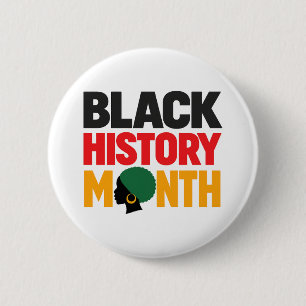 Macaron Rond 5 Cm Mois de l'histoire des Noirs Fierté Patrimoine Cul