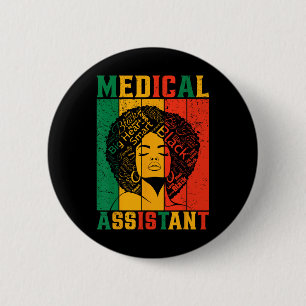 Macaron Rond 5 Cm Mois de l'histoire des Noirs Instant médical Afriq