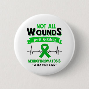 Macaron Rond 5 Cm Mois de sensibilisation à la neurofibromatose Cad