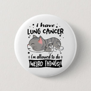Macaron Rond 5 Cm Mois de sensibilisation au cancer du poumon Cadeau