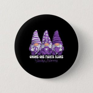 Macaron Rond 5 Cm Mois de sensibilisation aux surdoses Ruban Violet