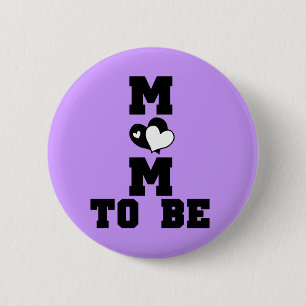 Macaron Rond 5 Cm MOM à être - Texte noir