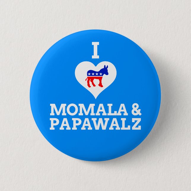 Macaron Rond 5 Cm Momala & papaWalz (Devant)