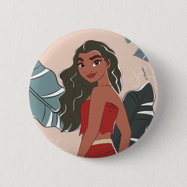 Macaron Rond 5 Cm Moment capturé par Moana (Devant)