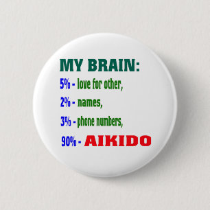 Macaron Rond 5 Cm Mon Aikido du cerveau 90 %