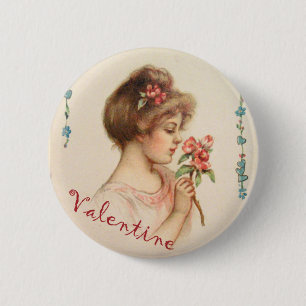 Macaron Rond 5 Cm Mon Amour de la Saint-Valentin Bouton
