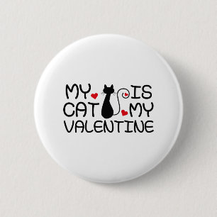 Macaron Rond 5 Cm Mon Chat Est Ma Saint Valentin