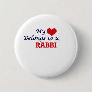 Macaron Rond 5 Cm Mon coeur appartient à Rabbin
