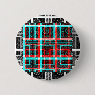 Macaron Rond 5 Cm Mon design de labyrinthe carré