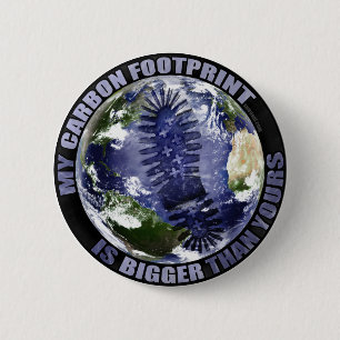 Macaron Rond 5 Cm Mon empreinte de pas de carbone est plus grande