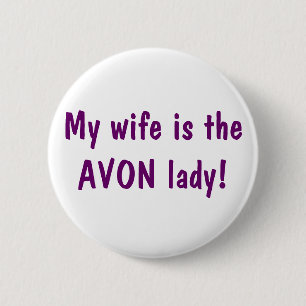 Macaron Rond 5 Cm Mon épouse est la dame d'Avon