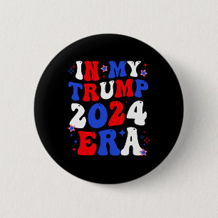 Macaron Rond 5 Cm Mon ère Trump 2024 Super ramener l'Amérique Trump