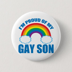 Macaron Rond 5 Cm Mon fils gay