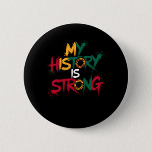 Macaron Rond 5 Cm Mon histoire est forte Noir Histoire Mois 2025 Sti