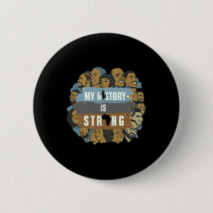 Macaron Rond 5 Cm Mon histoire est forte pour le Mois de l'histoire