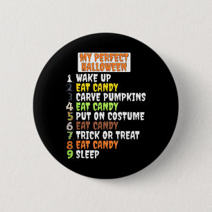 Macaron Rond 5 Cm Mon Idéal Halloween amusant Squelette Cool Zombie
