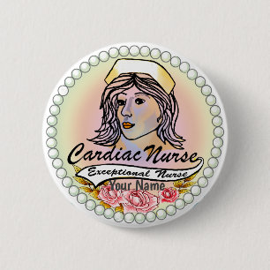 Macaron Rond 5 Cm Mon infirmière cardiaque