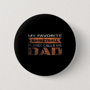 Macaron Rond 5 Cm Mon Joueur Bysketbyll Favori M'Appelle Papa Fun Qu