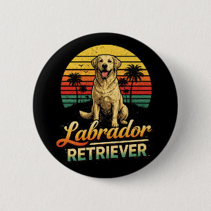 Macaron Rond 5 Cm Mon Labrador Retriever
