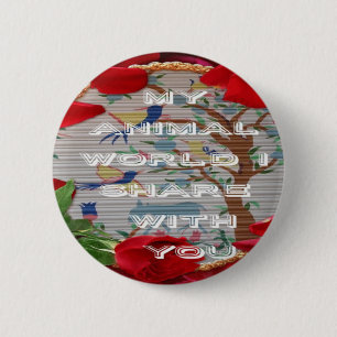 Macaron Rond 5 Cm Mon monde animal valentine.png
