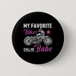 Macaron Rond 5 Cm Mon motard préféré m'appelle Bybe