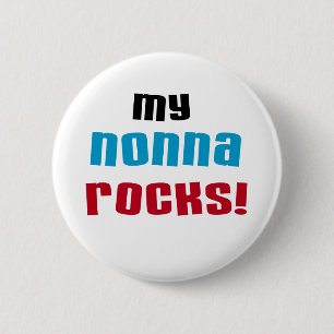 Macaron Rond 5 Cm Mon Nonna bascule le T-shirts et les cadeaux