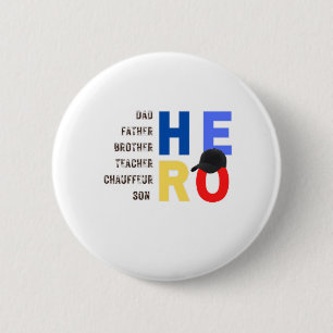 Macaron Rond 5 Cm Mon papa le père héros enseignant chauffeur fils