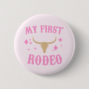 Macaron Rond 5 Cm Mon premier rodéo Western Cowgirl 1er premier anni
