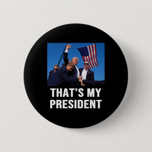 Macaron Rond 5 Cm Mon président Trump 2024