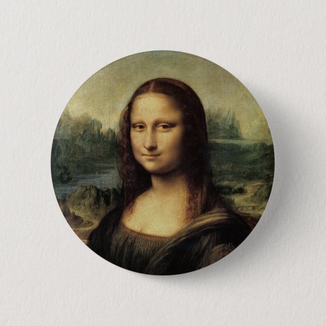 Macaron Rond 5 Cm Mona Lisa (Devant)